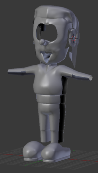 Un essai tout pourri de Bleûten en 3D avec Blender